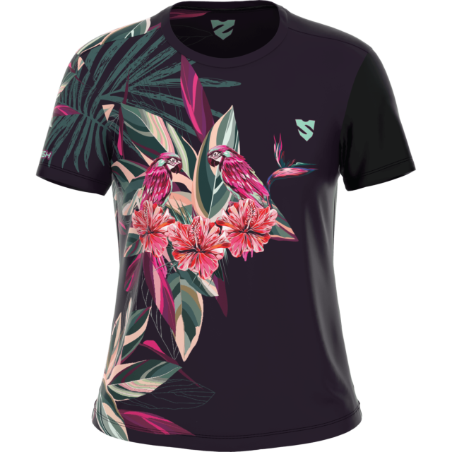 T-SHIRT D’ENTRAÎNEMENT POUR FEMME À MANCHES COURTES